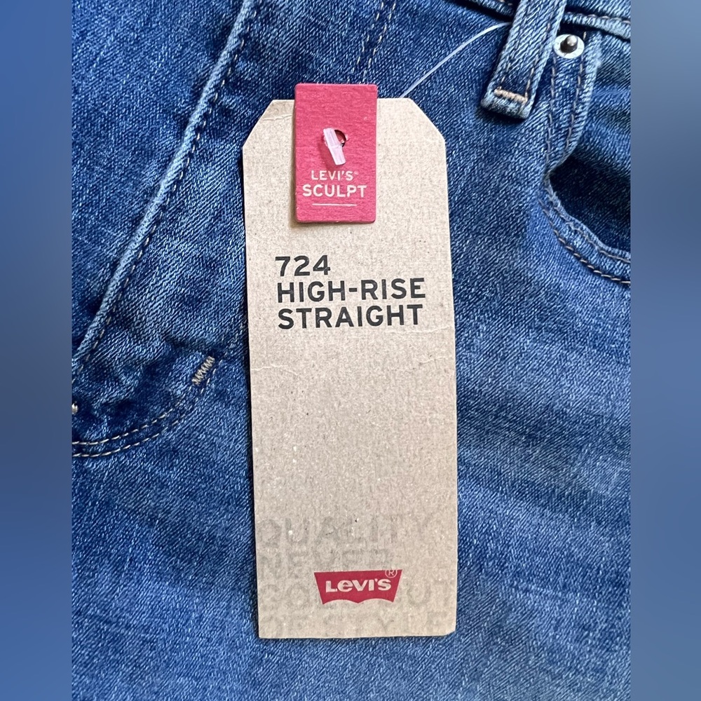 NWT Levi’s High rise straight jeans - Picture 5 of 10